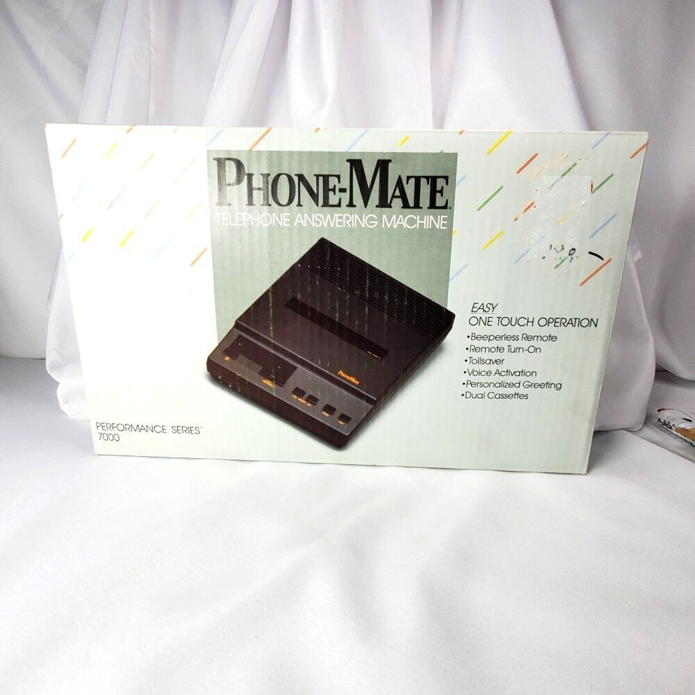 VTG 1986 Phone-Mate Telephone Answering Machine Performance Series 7000 NIB - Picture 8 of 14